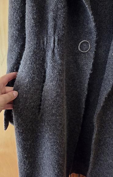 Paltolar: 🧥 Qadın Jaketi Çinici – tünd boz rəng 📌 Trenç dizayn, dizdən aşağı — 8