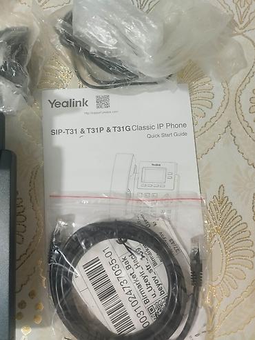 sip kabel: Stasionar telefon Simli, Yeni, Ünvandan götürmə — 1