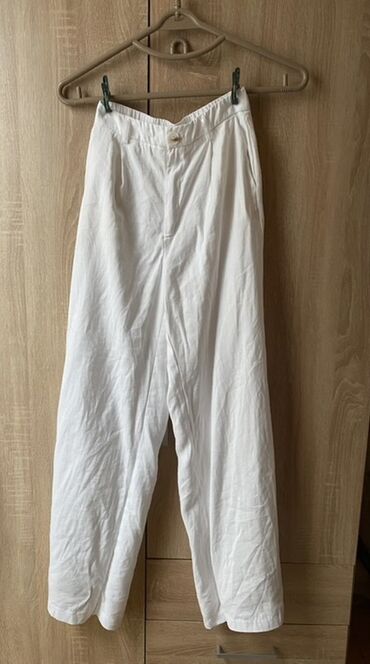 Свадебные платья и аксессуары: Брюки, Stradivarius, XS (EU 34), цвет - Белый