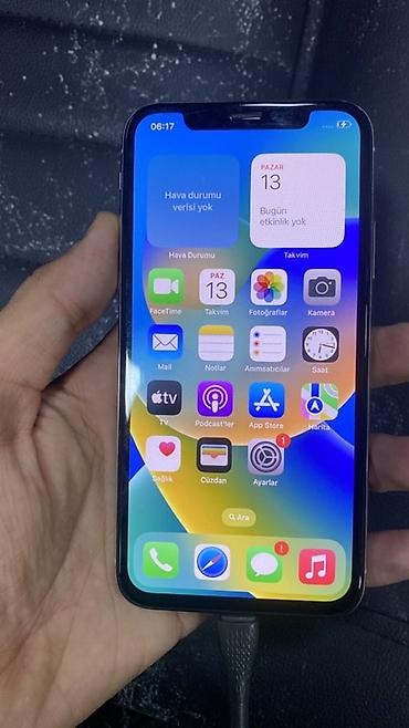iphone x black: IPhone X, Gümüşü, Face ID — 3
