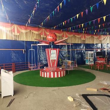 işlenmiş mebel: Uşaq yelləncək-karuseli (zəncirli “swing ride”) - Tip: Elektriklə — 2