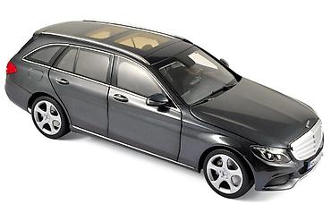 Figurice i makete: 🚘 Mercedes-Benz C-Klasse Estate 2014 – Grey Metallic | Norev 1:18 — 1