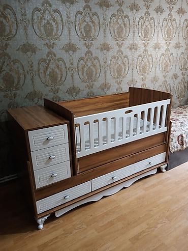 lay lay matras: Uşaq beşiyi – transformasiya olunan model - Material: təbii ağac — 1