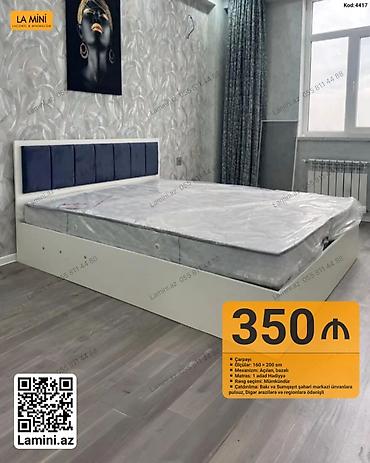 Ev və bağ: LA MINI – Laconic & Minimalism Məhsul: Çarpayı (Kod: 4417) - — 1