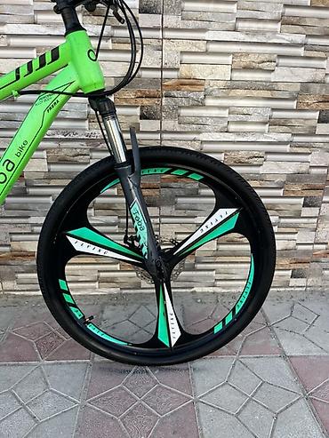 Dağ velosipedləri: Dağ velosipedi – ECOBIKE (yaşıl) - Karkas: alüminium alaşımlı — 12