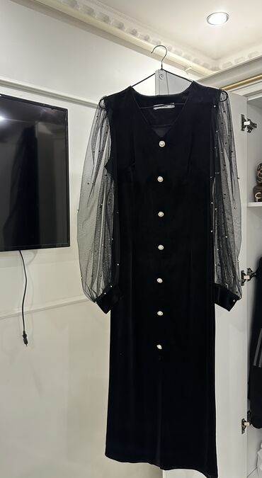 блузка из бархата: Вечернее платье, Классическое, Бархат, M (EU 38)