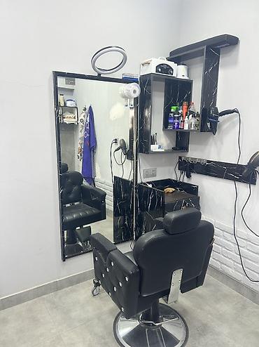 dəsti: Salon mebeli bərbər mebeli bərbər kreslosu Güzgü 1.60 eni 0.80 — 9