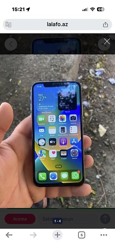 philips xenium x525: IPhone X, 256 GB, Zəmanət, Face ID, Sənədlərlə — 1