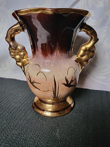 Stare vaze i dekor: Vaza iz 1949 do 1990g.Nemacka- rucni rad. Vaza perfektna, rucni — 6