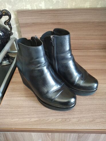 обувь зима: Ботинки и ботильоны AS, 37, цвет - Черный