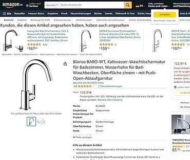 Slavine: Moderan jednoručni lavabo-mixer, visokog luka (G‑oblika), hrom završna — 6