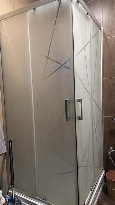 hamam panelleri: Duş kabinası – bucaq tipli, sürüşkən qapılı model. - Ölçü: təxmini — 1