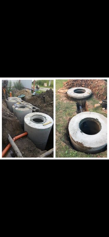 Железобетонные (ЖБИ) кольца для септика: Железобетонное (ЖБИ) кольцо для септика Размер: 150 x 90 x 9 см, Платная установка, В розницу — 9