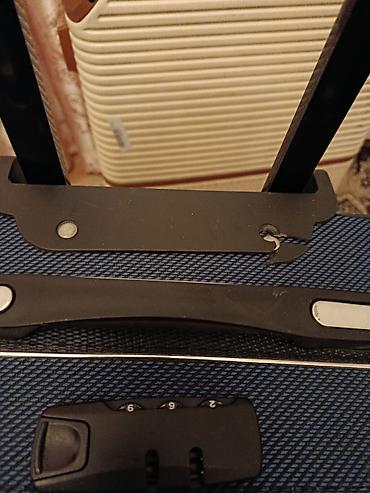 camadan valiz: Təkərli əl yükü/orta ölçülü tekstil çamadan Uzunluq 60 sm En 40 sm — 4