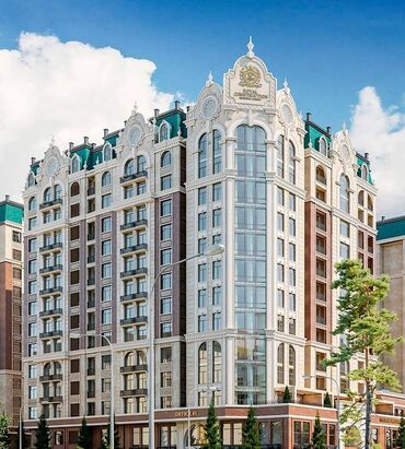 эмарк жибек жолу: 1 комната, 53 м², Элитка, 10 этаж, Евроремонт