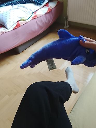 Plišane igračke: Plišani jastuk i igračka – set - Veliki okrugli plišani jastuk sa — 40