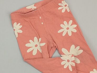 spodnie z eko skóry: Legginsy, H&M, 6-9 m, stan - Dobry