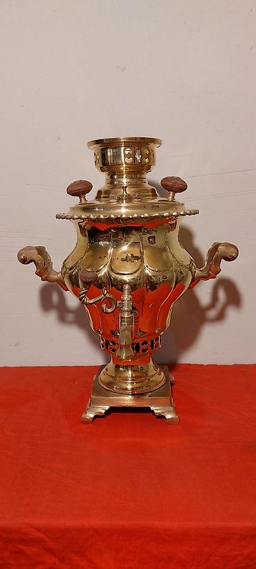 tula samovar: 2022-ci ilin Tula istehsali samavar 8-litrlikdir, materiali; mis ve — 10