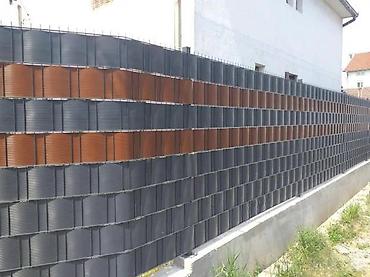 Proizvodi od rolovanog metala, metalni kanali: Panelna ograda 2D 6/5/6 mm ispuna trake,metar kvadratni. Panelna — 7