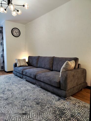 podushki mjagkij mebel: Модульный диван, цвет - Серый, Новый