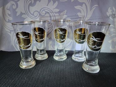 Čaše: Case za pivo itd.kristalno staklo 1960g+. Case komada 5 u — 3