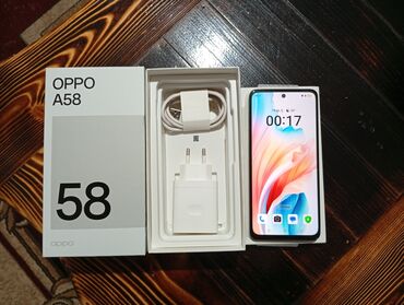 Oppo A58 4G, 256 ГБ, цвет - Черный, Сенсорный, Отпечаток пальца, Две SIM карты
