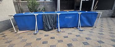 Каркасный бассейн Intex прямоугольный Объем волы 10тонна Размер