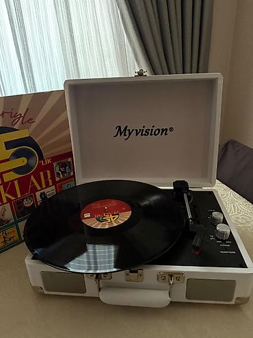 патефон цена: MyVision portativ vinil pleyer (kofertip) - Retro çemodan dizaynlı — 2