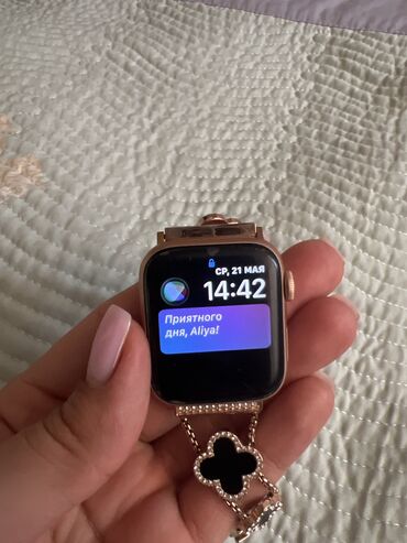 с арт часы: Спорттук сааттар саат, Apple (Apple Watch), GPS, Альтиметр, Барометр, Асыл нуска, Аялдарга, Колдонулган