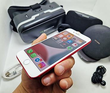 Apple iPhone: IPhone 7, Б/у, 128 ГБ, Красный, Зарядное устройство, Защитное стекло, Наушники, 100 % — 6