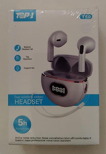 Qulaqcıqlar: TOP-1 True Wireless Stereo Headset qulaqlıqları Mövcud modellər: T90 — 2