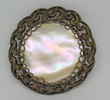 Broševi: 4 STARA Exluzibna broša: Zeleni, SEDEF, GOBLEN, Druidski srp. Cena za — 5