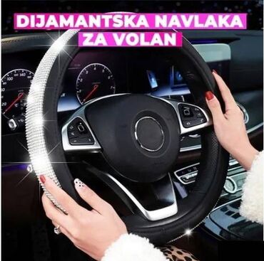 Vozila: Dijamantska navlaka za volan, sa kristalima Želite da učinite