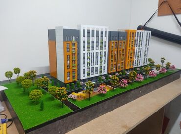 продается дом баннер: Архитектурный макет жилого комплекса - Детализированный макет