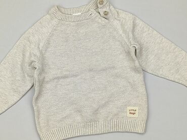 sweterek popielaty bawelna lub wełna ciemny popiel: Sweater, Lc Waikiki, 6-9 months, condition - Good