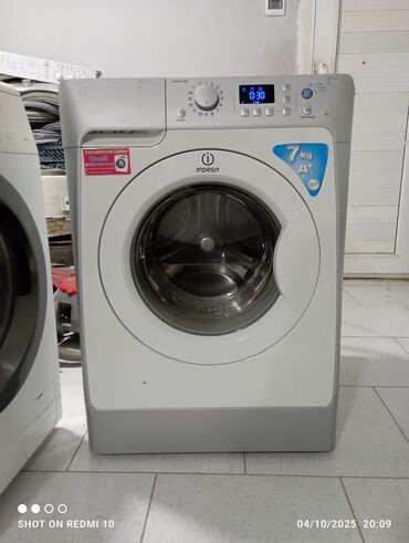 paltaryuyan vedrə: Paltaryuyan maşın Indesit, 7 kq, İşlənmiş, Avtomat, Qurutmasız, Kredit yoxdur, Pulsuz çatdırılma