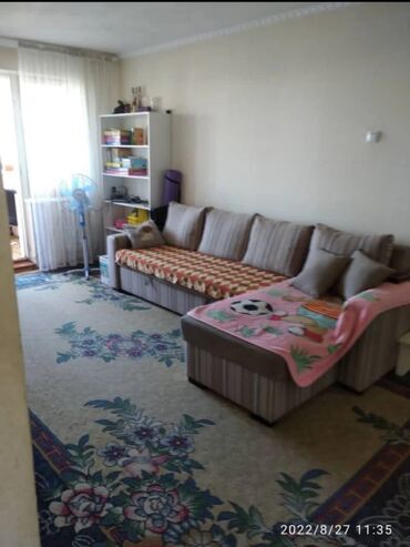 квартира 2 комнатная бишкек в Кыргызстан | Продажа квартир: 3 комнаты, 58 м², 104 серия, 4 этаж, Свежий ремонт, Центральное отопление