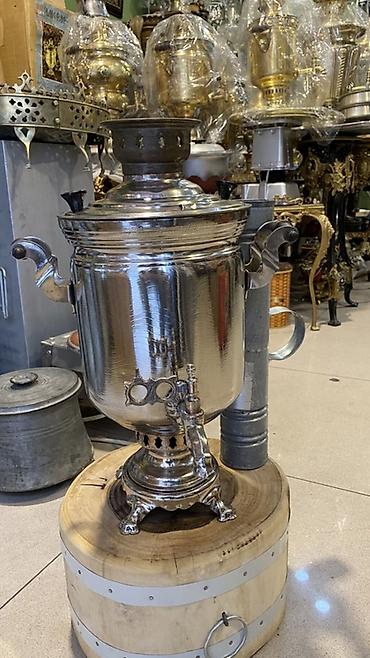 Klassik metal samovar – kömür/odunla işləyən model - Material