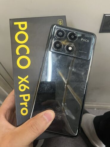 смартфоны до 3000 грн: Poco X6 Pro 5G, 256 ГБ, цвет - Черный, 2 SIM