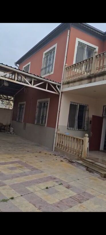 Həyət evləri və villaların satışı: Ikimərtəbəli həyət evi - Plan: 2 mərtəbə, geniş eyvanlı və pilləkənli — 1