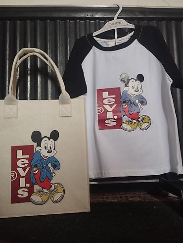 Бөбөктөр үчүн топтомдор: Детский набор с принтом Mickey и логотипом Levi’s - Состав набора — 2