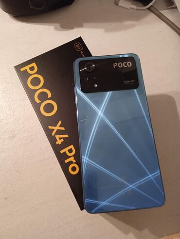 Poco: Poco X4 Pro 5G, Б/у, 128 ГБ, цвет - Синий, 2 SIM