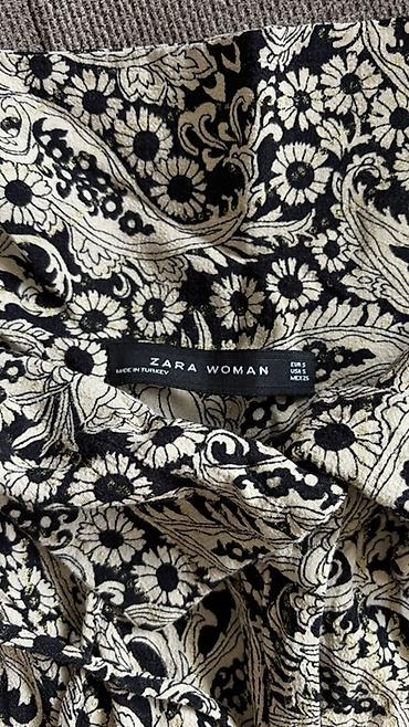 Ženska odeća: ZARA Woman šorts – print crno‑bejž paisley/cvetni - Brend: ZARA WOMAN — 4