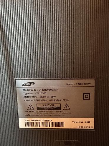 komputer manitor: Samsung SyncMaster T23A350 – 23" LED monitor/TV - Ekran: 23 düym, LED — 2