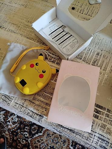 Техника и электроника: Pikachu dizaynlı portativ əl isidici və powerbank – Cib ölçülü, şirin — 1