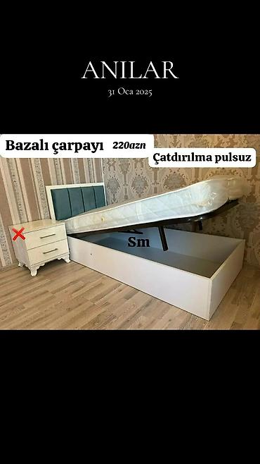 divar desen: Bazalı çarpayı - Qiymət: 220 AZN (şəkildə göstərilib) - Çatdırılma — 1