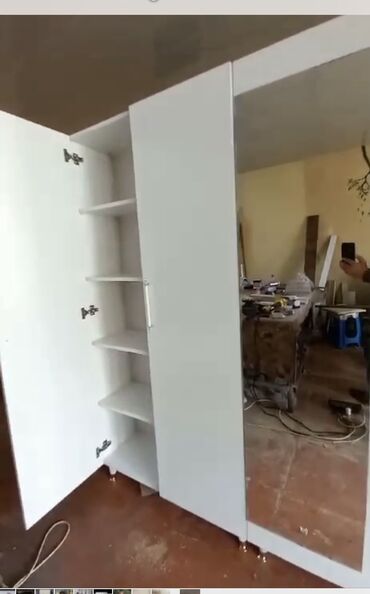 Шкафы: Гардеробный шкаф, Новый, 4 двери, Распашной, Прямой шкаф, Азербайджан