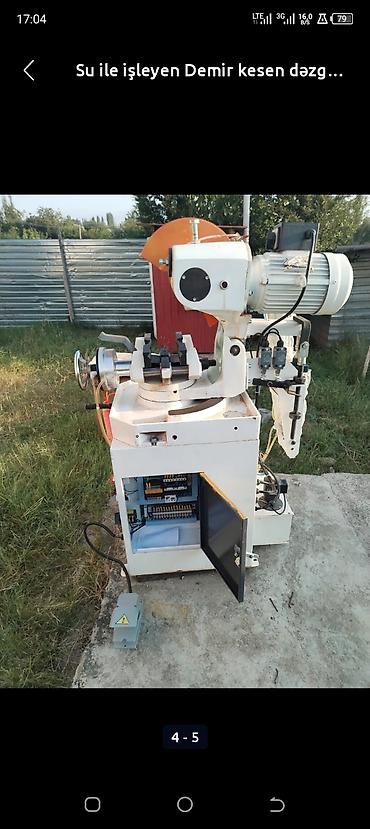 Alətlər: Metal kəsmə dəzgahı – su ilə soyuducu sistemli - Disk tipli kəsici — 3