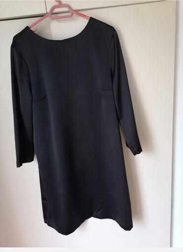 haljina crna amisu: Bоја - Crna, Drugi stil, Dugih rukava