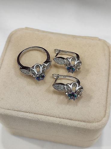 Серебряные наборы украшений: Набор украшений, Проба 925, Женские, Новый at lalafo.kg — 6 Серебряные наборы украшений: Набор украшений, Проба 925, Женские, Новый — 6